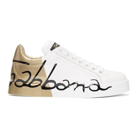 dolce gabbana portofino gold|Dolce & Gabbana portofino sneakers men.